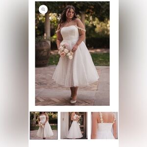 JESSAKAE Phiona Dress (White Floral Embroidered Dress) – Size 20 (NWT)